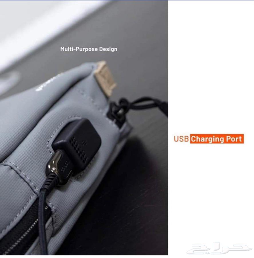 شنطة يد أنيقة بمنفذ USB ألوان متعددة