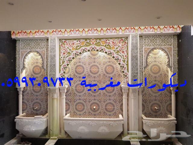 ديكورات جبسية قواطع جدران مشبات أندلسية اسقف مستعارة 60 amp 60