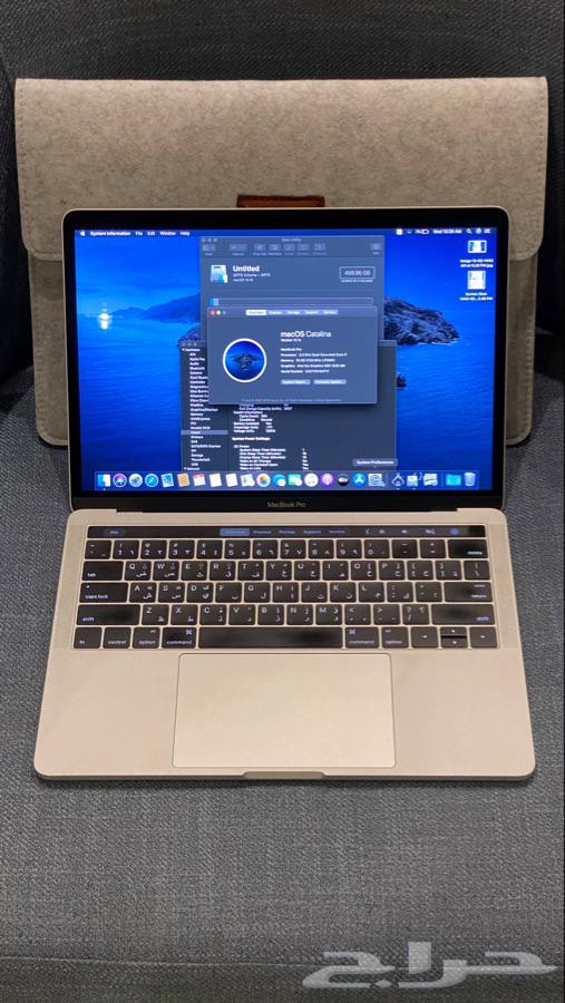 ماك بوك برو 13 انش تتش بار i7 رام 16 ذاكرة 512