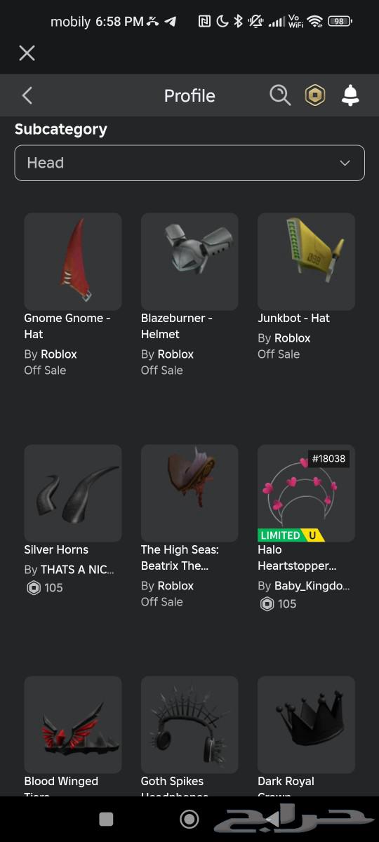 Roblox account for sale63326500342658111
