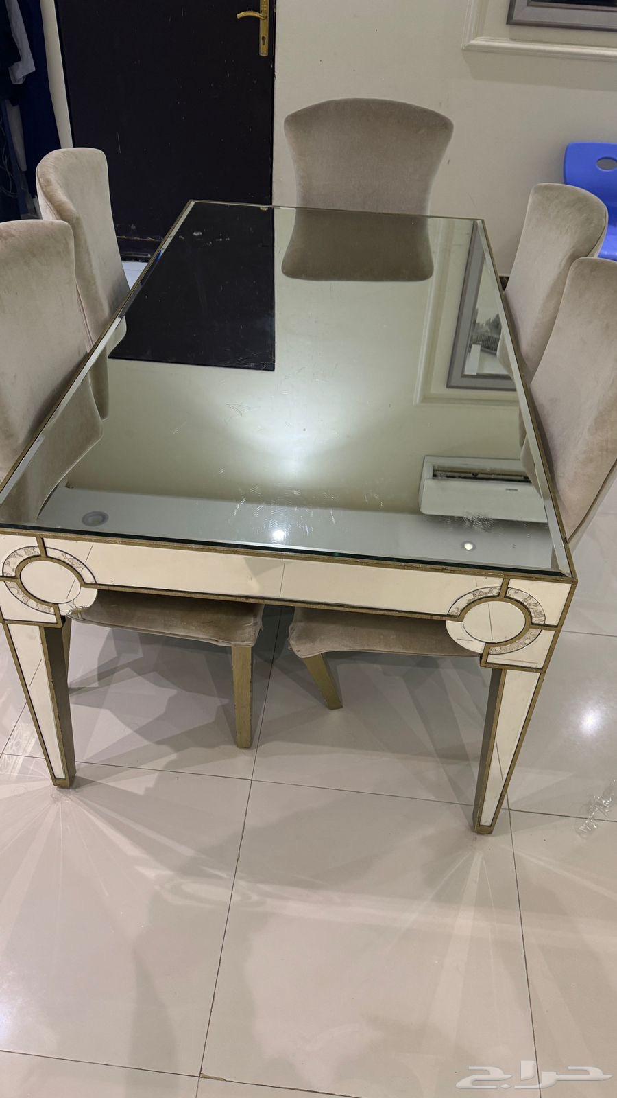 طاوله طعام من هوم سنتر 6 افراد63326939170947112