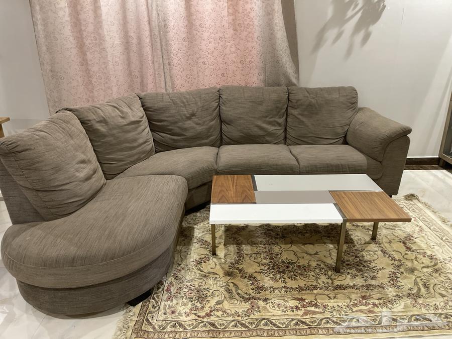 كنب زاوية مستعمل  طاولة قهوة63325516225283111