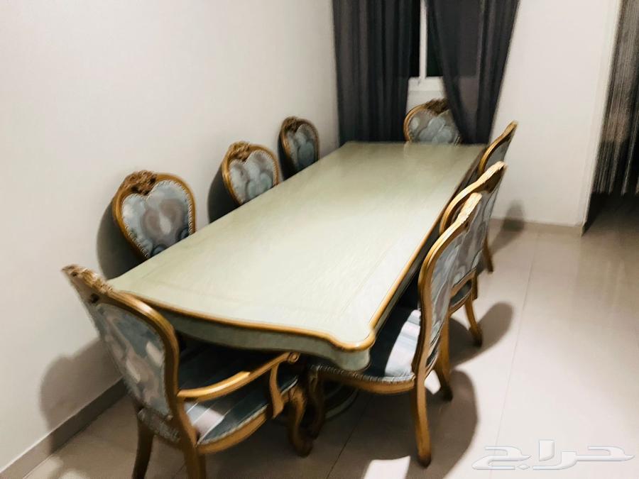 Luxury dining set, table with 8 chairs and elegant buffet for sale63325268243971112