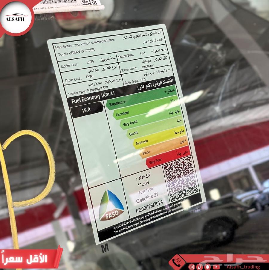 تويوتا اوربان كروزر فل كامل 2025 كاش و اقساط اقل سعر63616309847298114