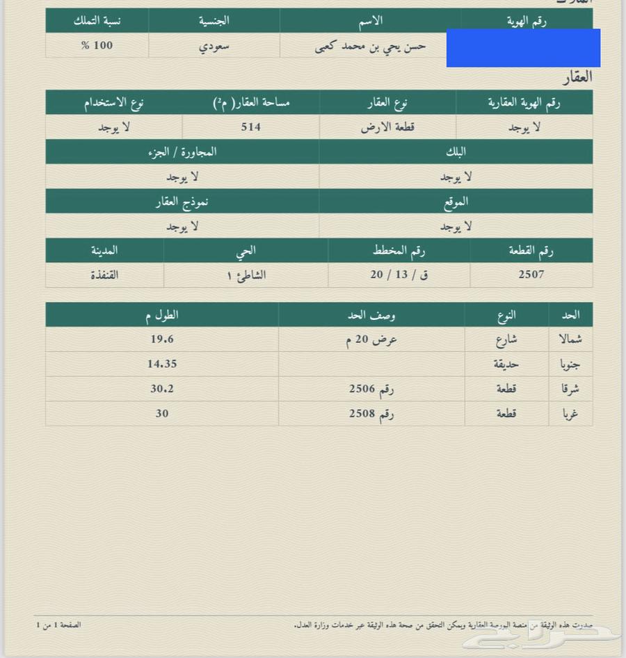 نبيع ونشتري في اراضي القنفذه63006195203457111