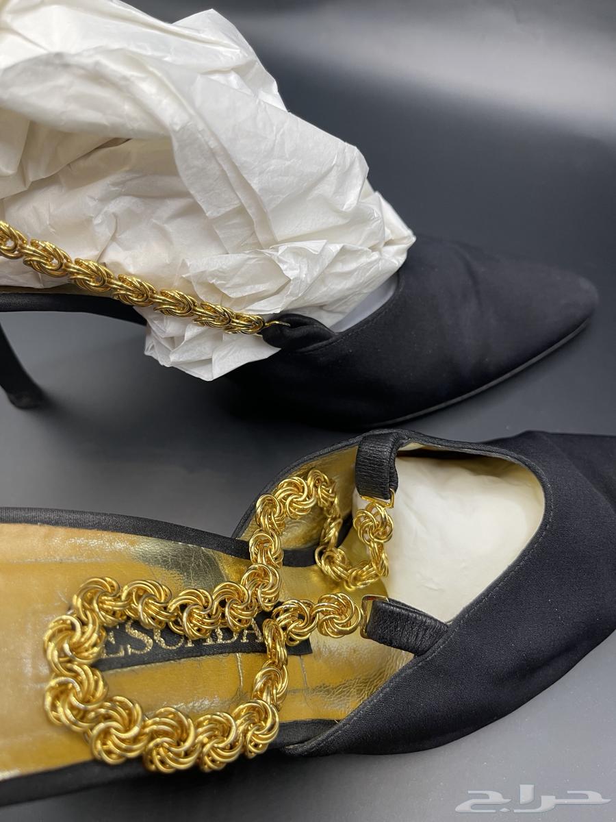 جزمة سهرة اسود اصلية ماركة اسكادا Escada63305924946818113
