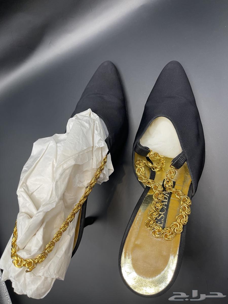جزمة سهرة اسود اصلية ماركة اسكادا Escada63305924946818114
