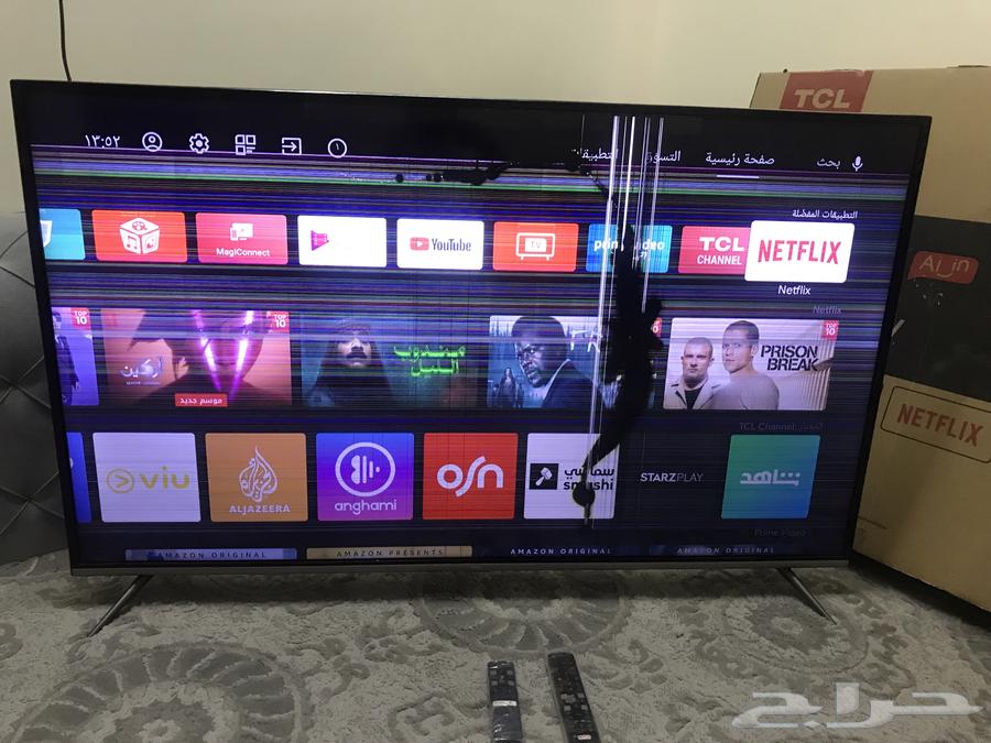 البيع شاشه سمارت يوجد كسر سطحي63006351264513111