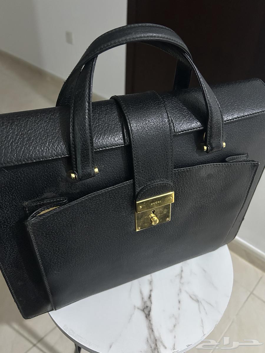 gucci vintage business bag document genuine leather63299593954819114