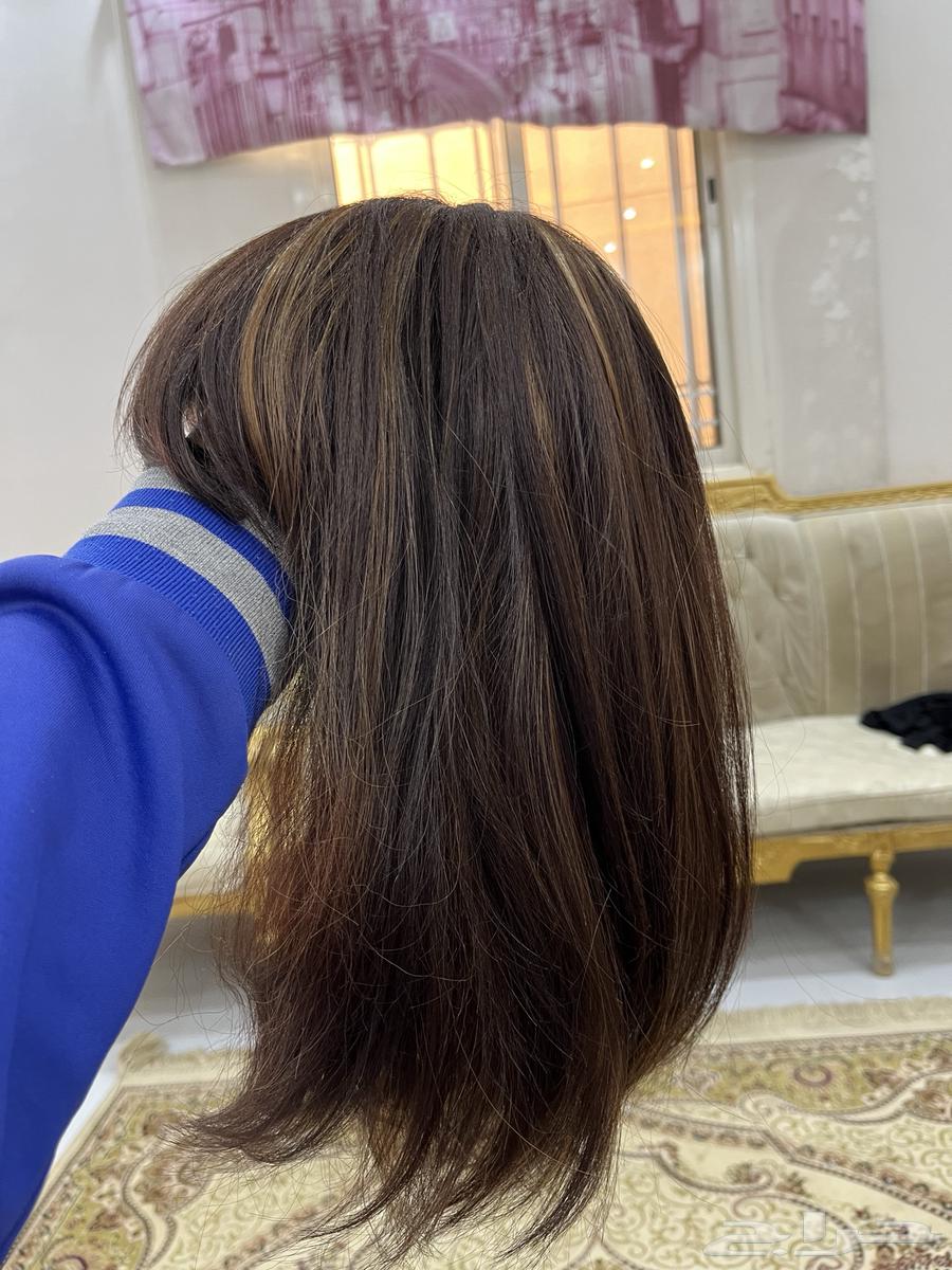 باروكة شعر طبيعي 100  ويوجد مشروك63616165395331111