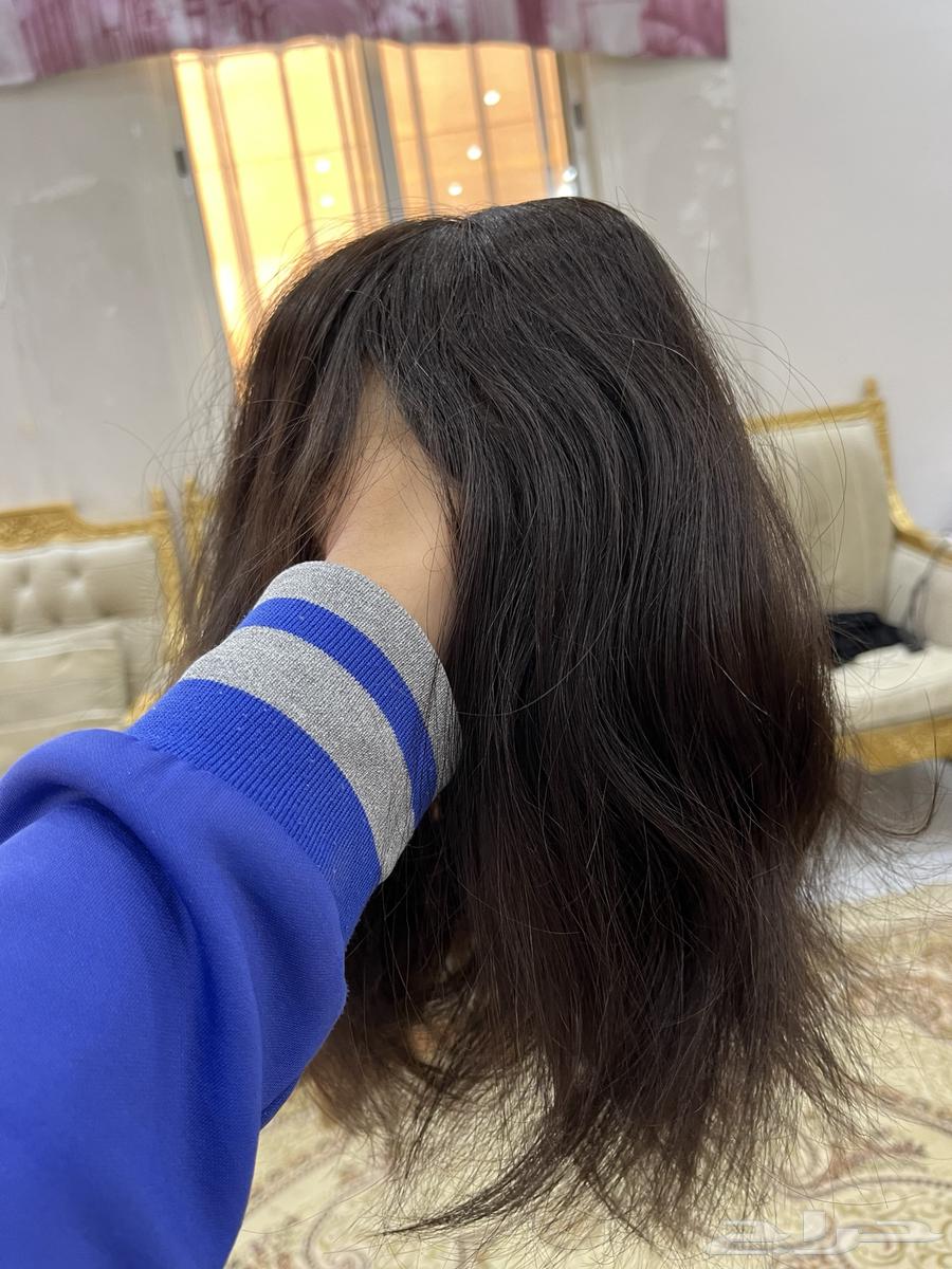 باروكة شعر طبيعي 100  ويوجد مشروك63616165395331113