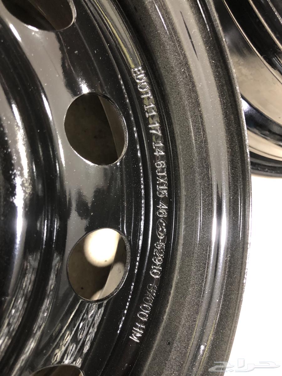 Original alloy wheel set for Elantra, genuine iron rims with original tires.63521739630978112