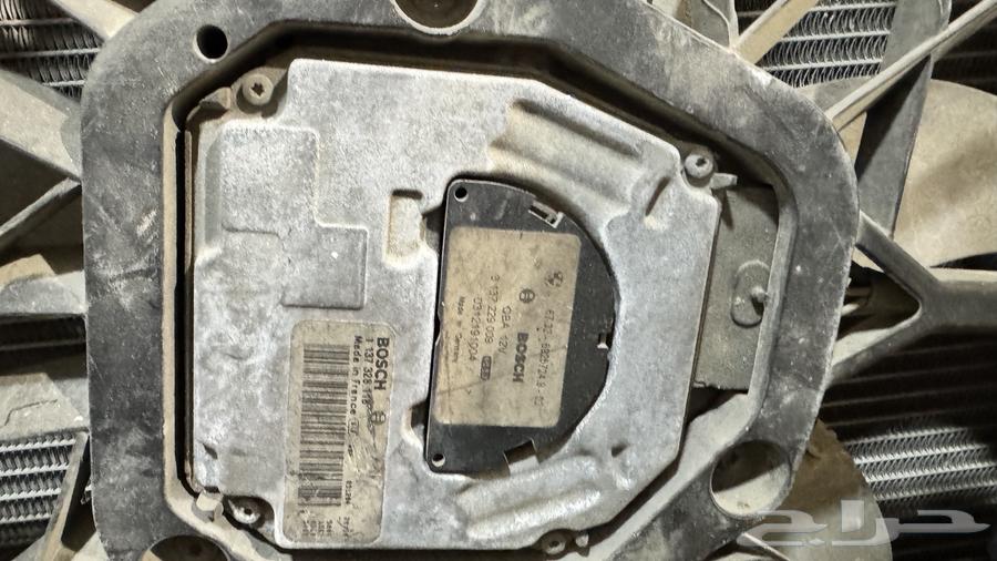راديتر مع مروحة 7 ريش BMW 2008 اصلي63515145825410113