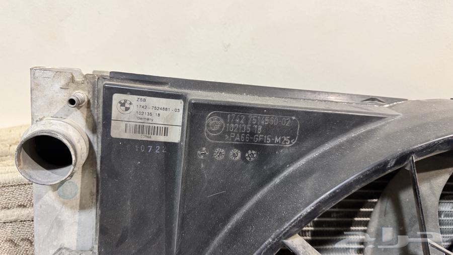 راديتر مع مروحة 7 ريش BMW 2008 اصلي63515145825410111