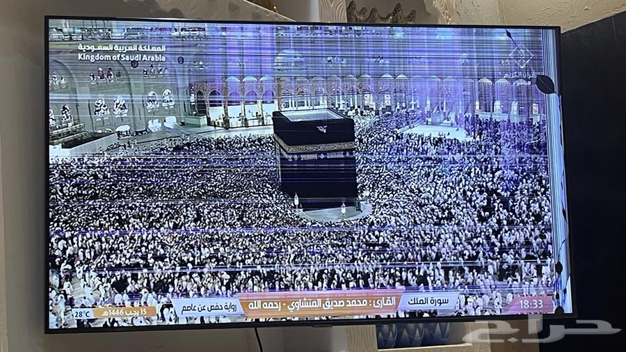 تلفزيون سامسونج 58 بوصة فيه كسر وشغال والصوره واضحة63290619236993111