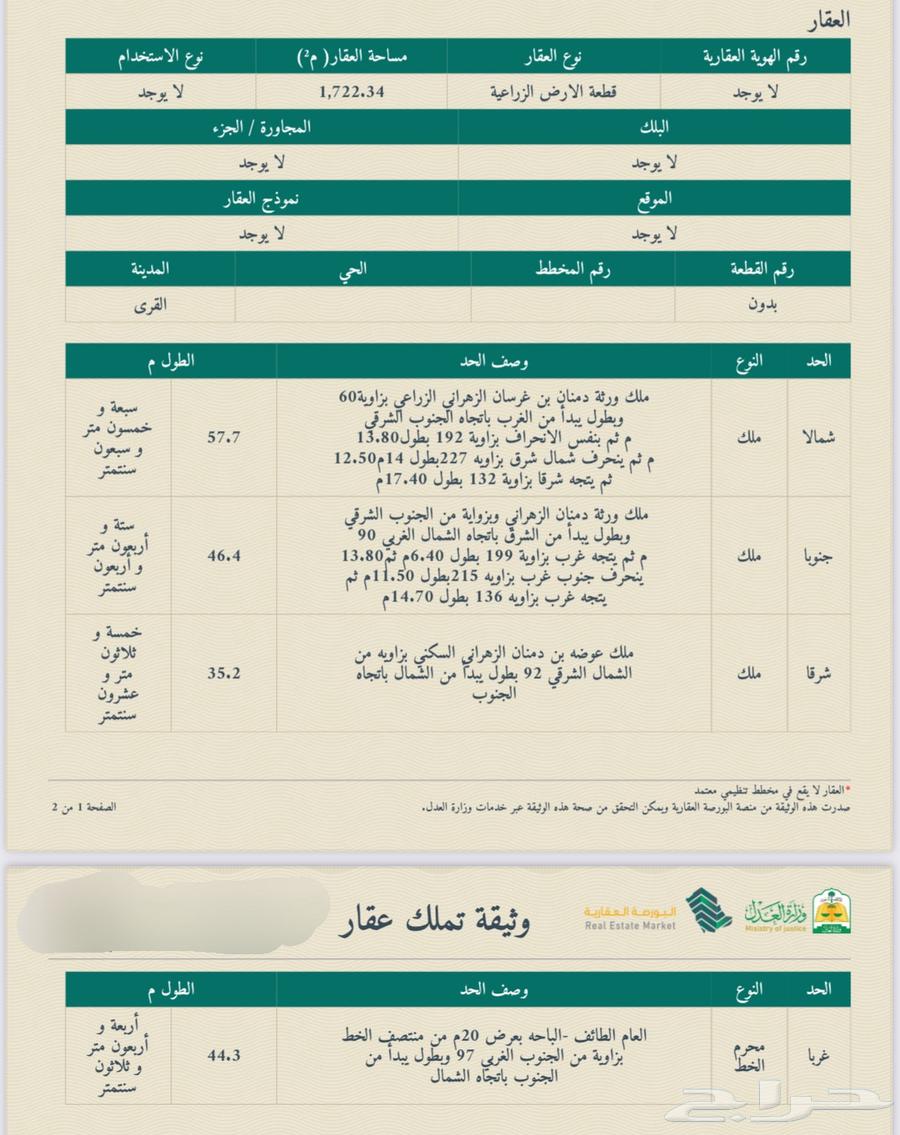Land for sale - Land - Al Qura Governorate in Al Bahah region - Mahwiah630066354727711128