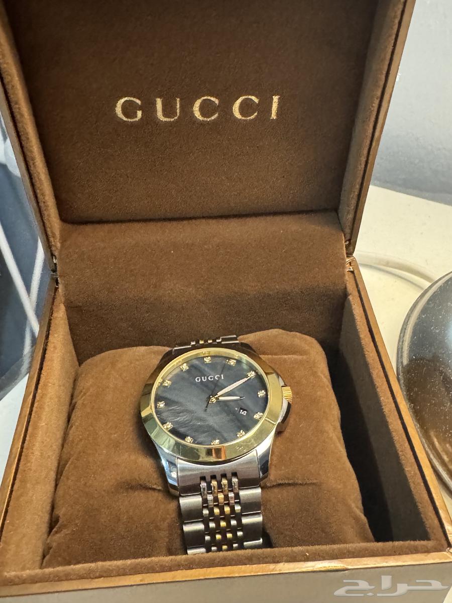 A unique Gucci watch with a mother-of-pearl dial for 350 riyals632759438767371124