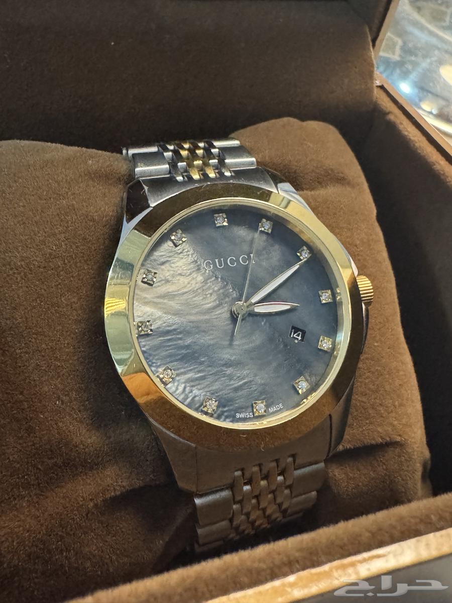 A unique Gucci watch with a mother-of-pearl dial for 350 riyals63275943876737113