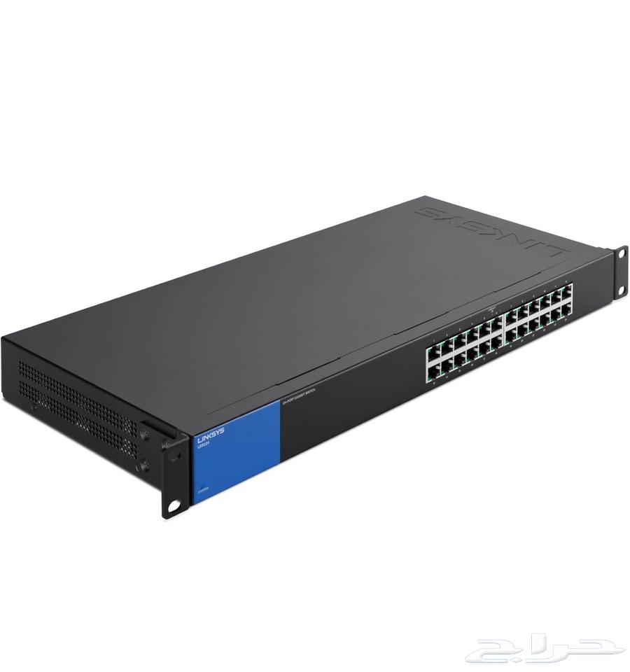 1. مفتاح جيجابت لشركة Linksys LGS124 مكوّن من 24 منفذًا للأعمال63259433698817111