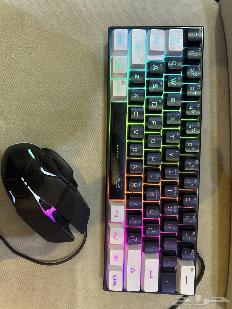 ماوس وكيبورد RgB متعدد الالوان63253199704322110
