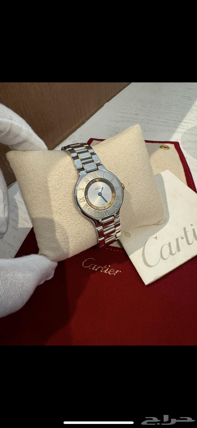 ساعة كارتير فنتج نظيفه اصليه Cartier632547351618591126