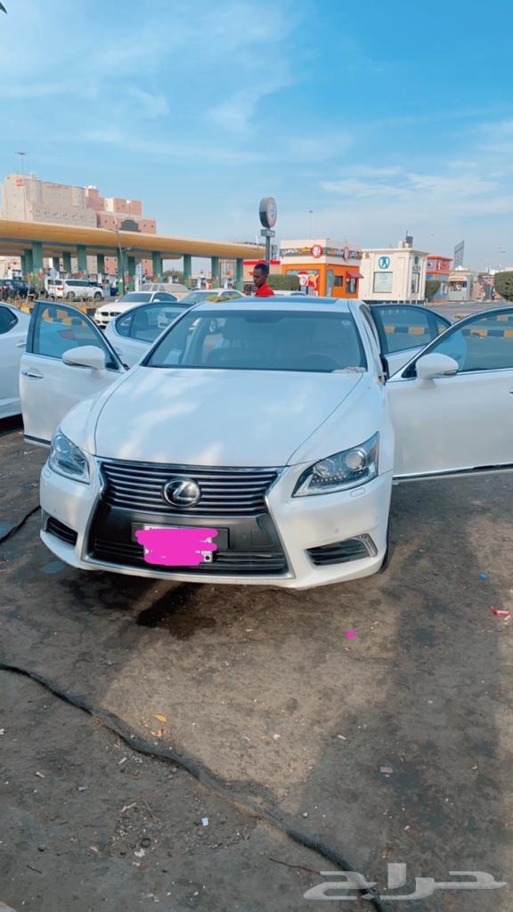 لكزس 460LS موديل 2014 لارج لون ابيض بودي وكاله63373908583425114