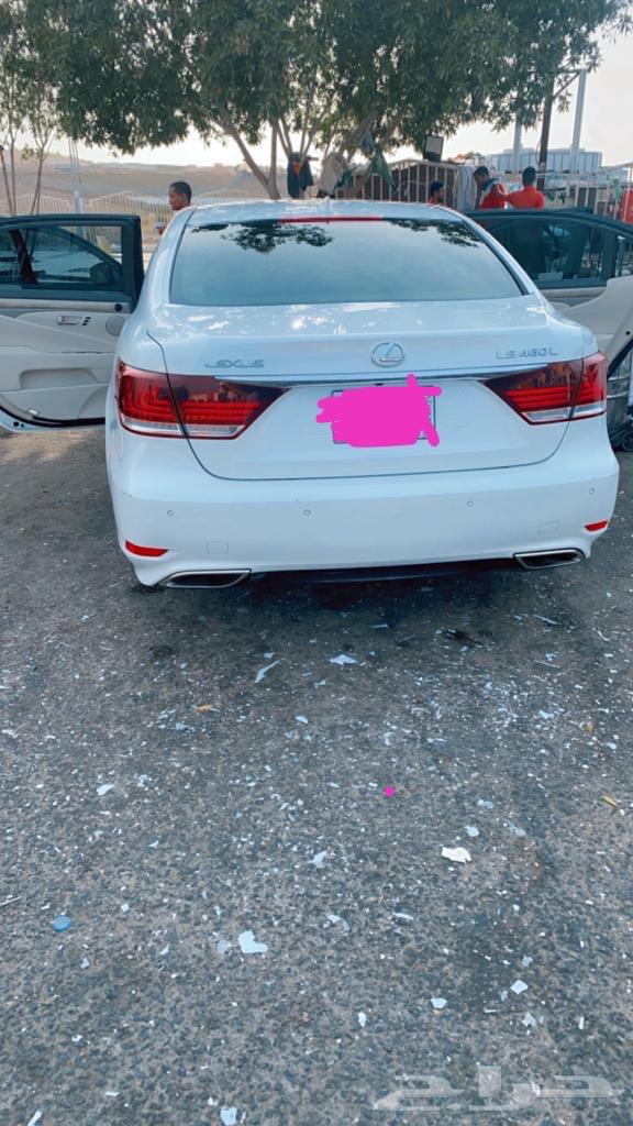 لكزس 460LS موديل 2014 لارج لون ابيض بودي وكاله633739085834251111