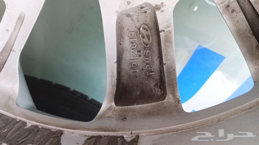 Original alloy wheels and tires set for Tucson, size 17, used original63366205938179112