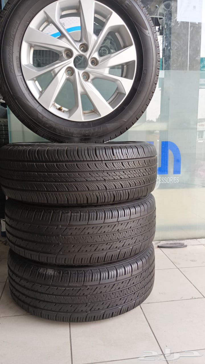 Original alloy wheels and tires set for Tucson, size 17, used original63366205938179111