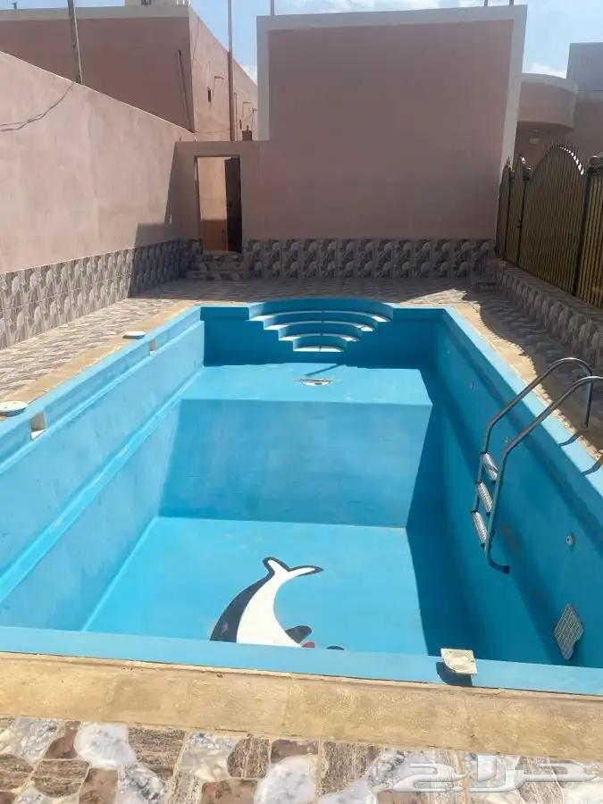 مسبح فيبر جلاس مقاس 5 م × 10 م مع الفلتر للبيع63239863612419111