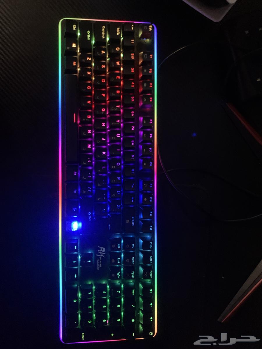 Used RGB Gaming Keyboard with Blue Switches63235329486979111