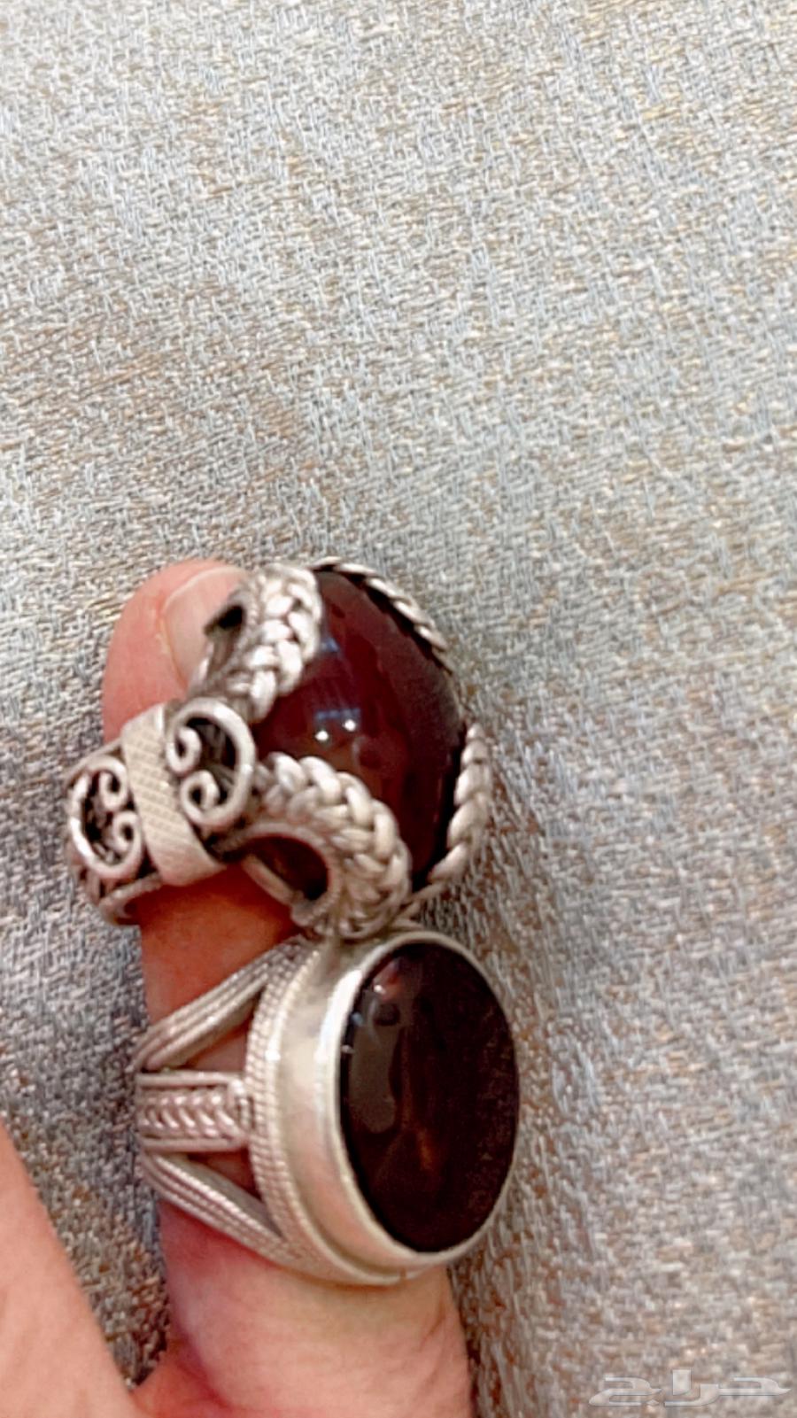 Silver agate Yemeni rings632240615240981128