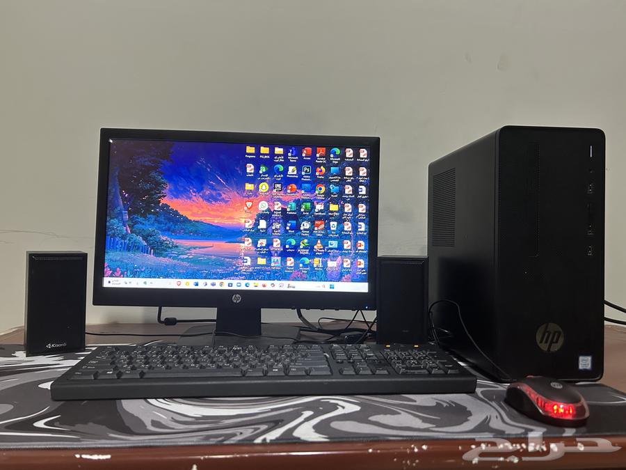 A desktop computer with a monitor, keyboard, and mouse63221565672451114