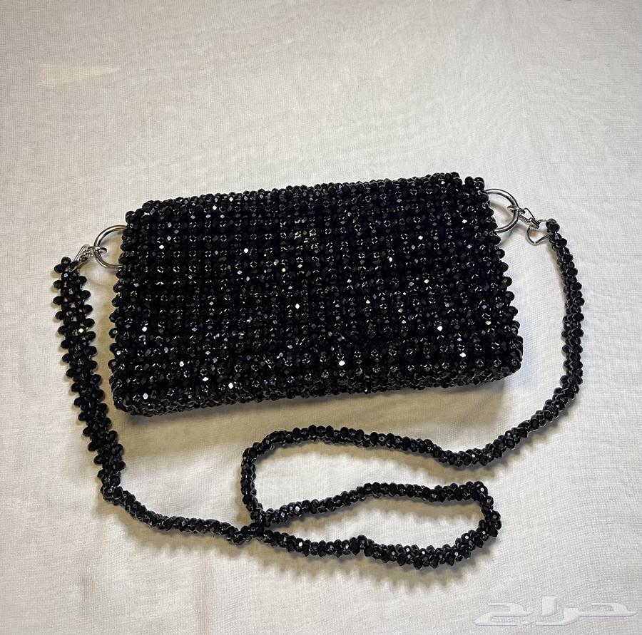 Black crystal beads bags, luxurious handmade work63221566011395113