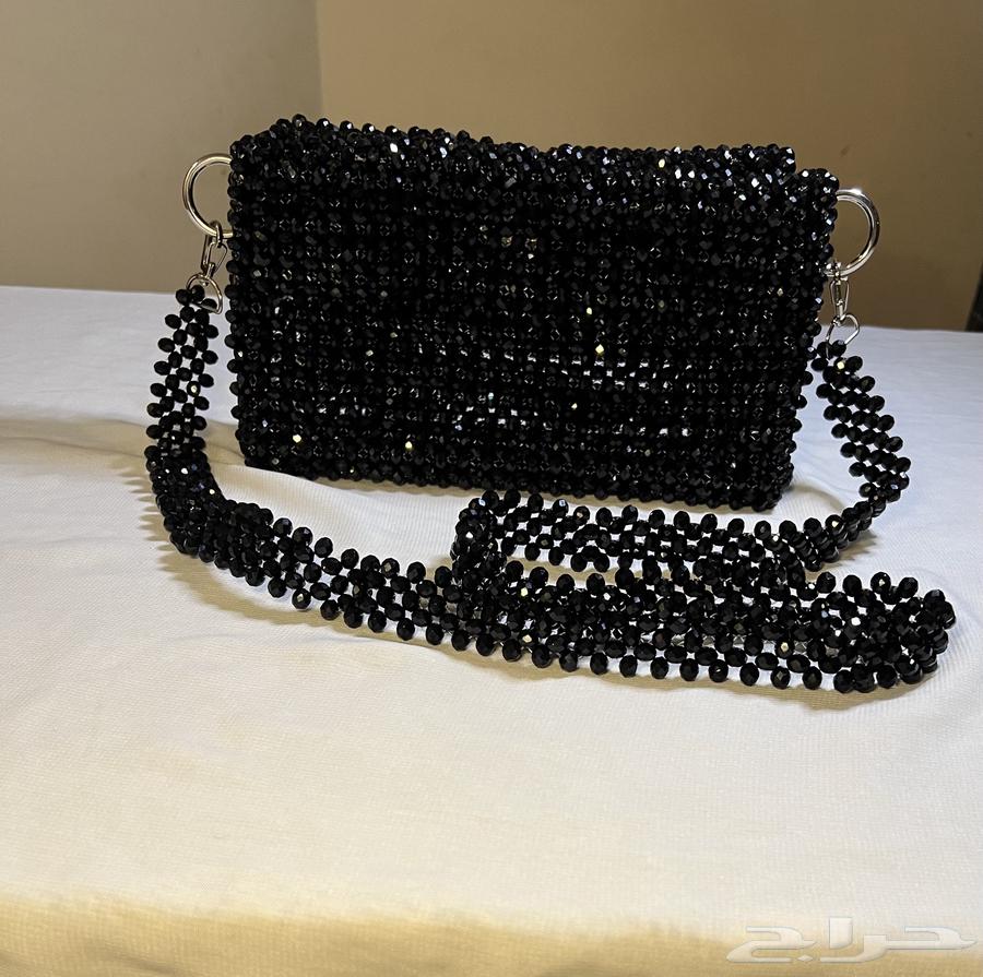 Black crystal beads bags, luxurious handmade work63221566011395111