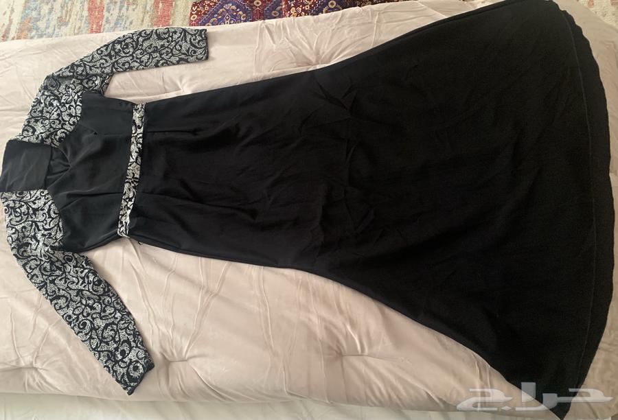 Black soft evening dress for sale, fits size large63220532231427111