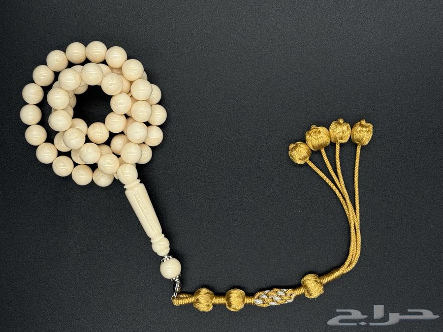 Belgian wool prayer beads with green tassel of Al-Basht Al-Hasawi63221060479874111