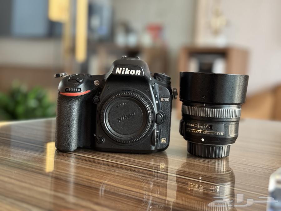 كاميرا نيكون D750-Nikon  عدسة نيكون50mm-F1.8g63218549418114112
