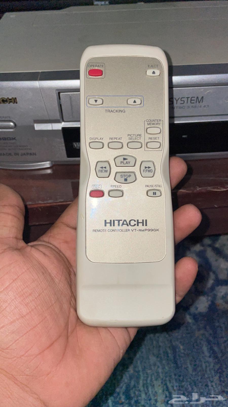 جهاز فيديو VHS هيتاشي ياباني أصلي63214145117441113