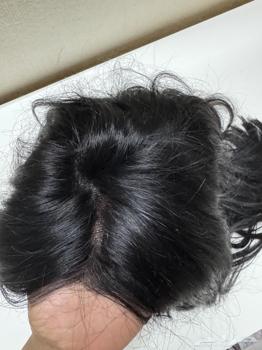 باروكة شعر طبيعيه مع كلبسات وقبعه والغراء ومزيل الغراء63267121365250112