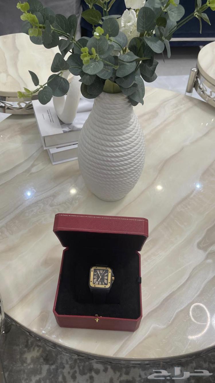 ساعة كارتيه سانتوس 100 كاربون اصلية63213106985089114