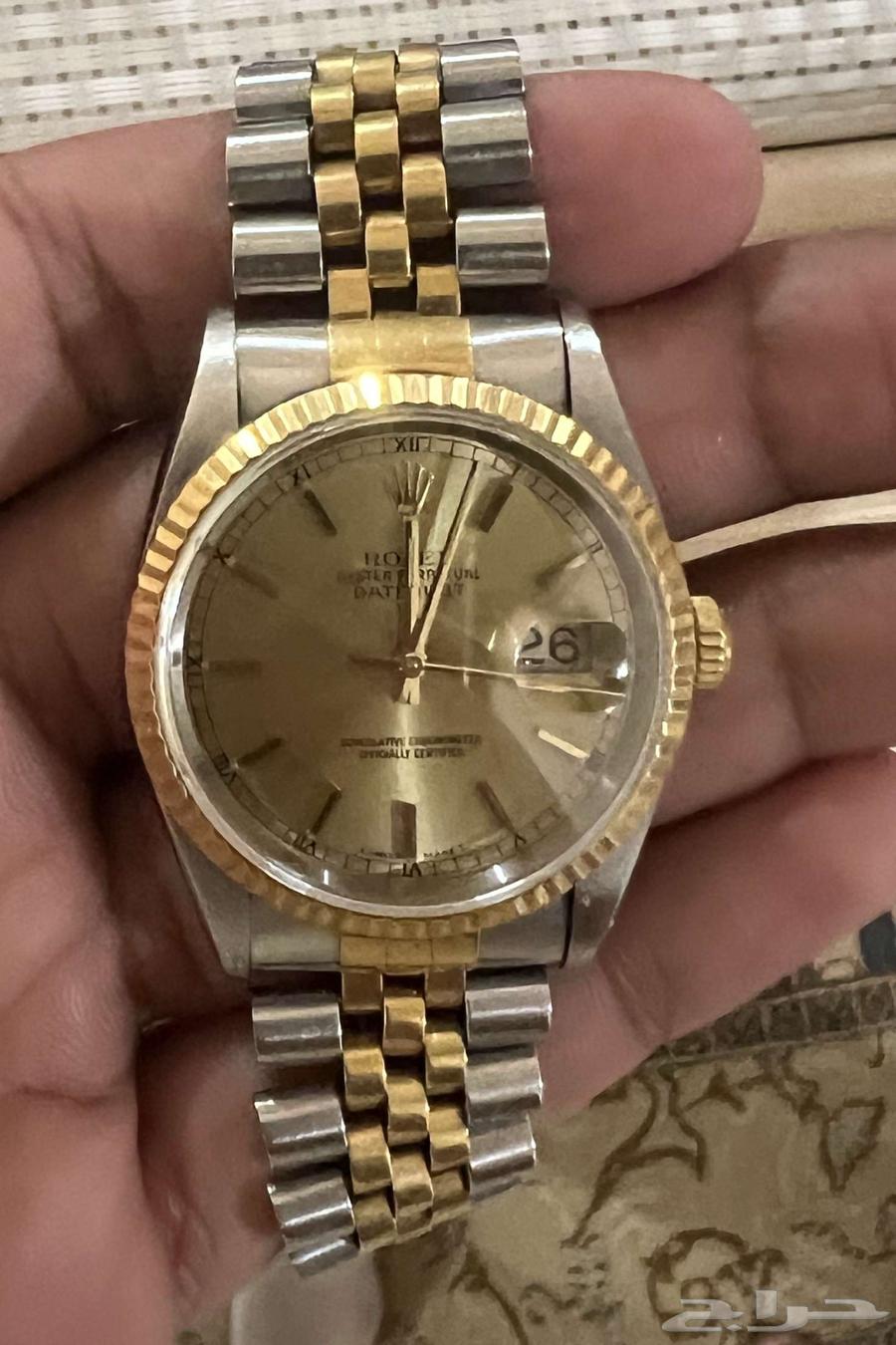 Rolex men's Datejust 16233 18k yellow gold watch63206112403203111