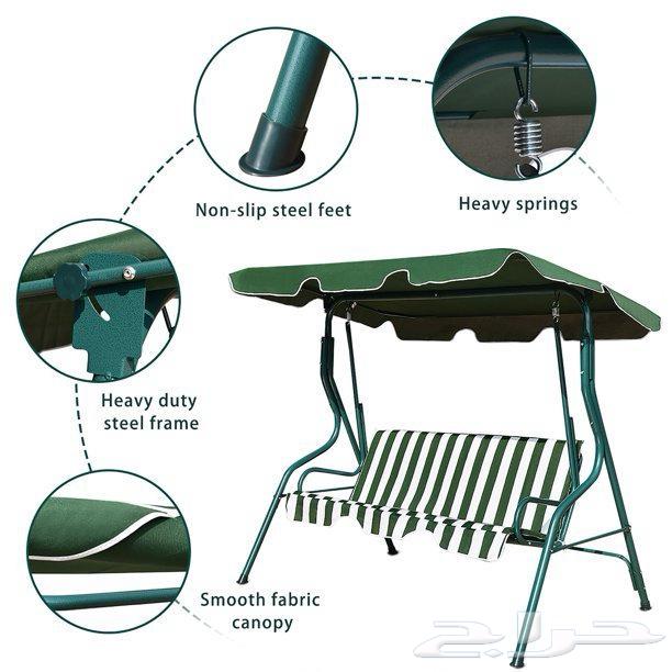 Great swing for gardens - large outdoor swing with canopy and in big size63206108616323112