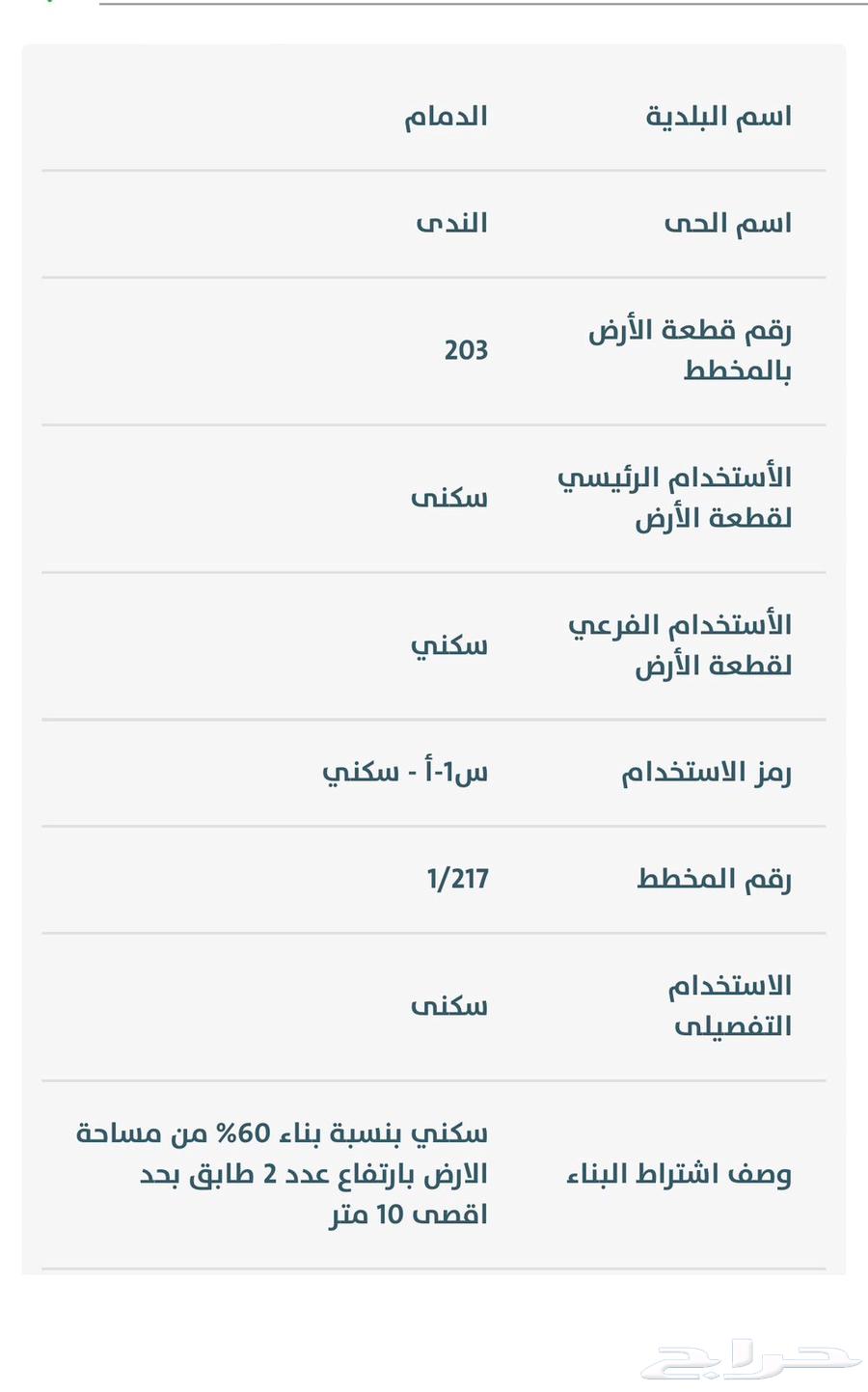 أرض سكنية ركنية للبيع بحي الندى شارع بن عثيمين بالدمام63015209707267111