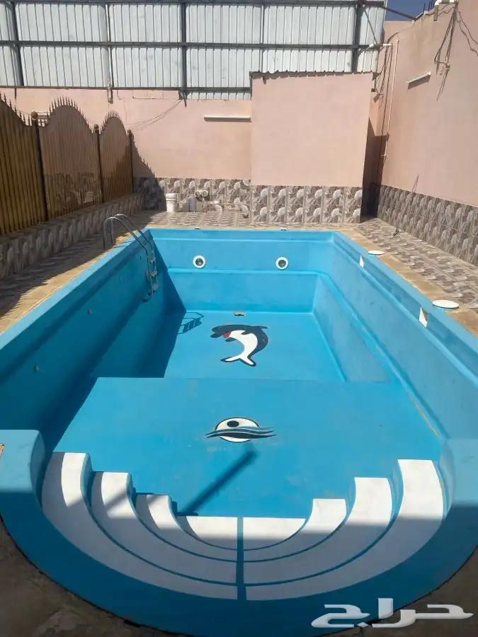 مسبح فيبر كبير 5م فى10م للبيع بكامل مستلزماته631998366503711110