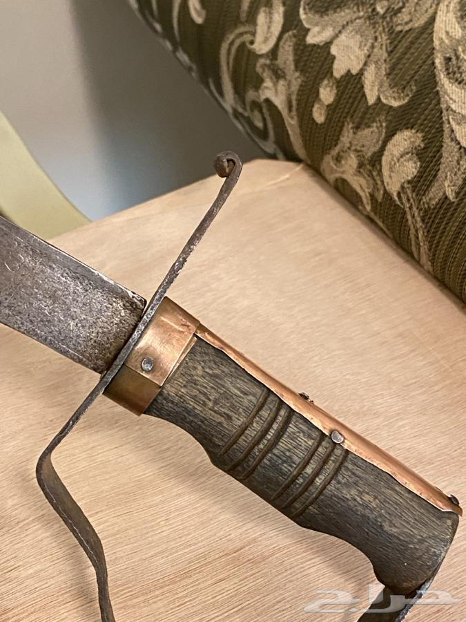 An old Habshi sword with engravings on both sides, and the owner's seal on the sword; a Moroccan sword.63199865423106114