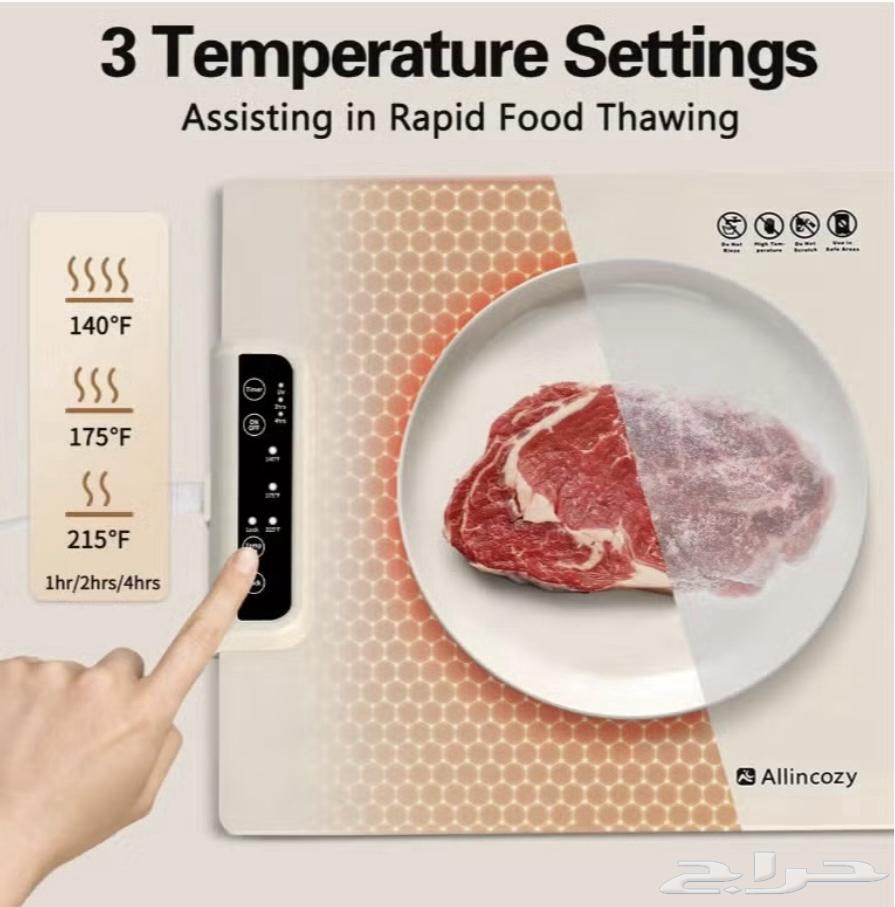 Electric food warming mat with adjustable temperature63200389258115112