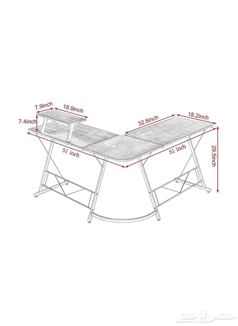 Administrative office L-shaped PC gaming desk63193306922498111