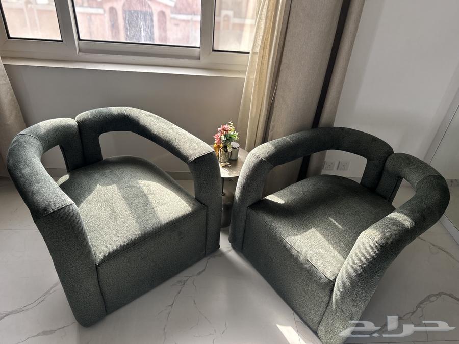 Modern new green sofa (two pieces)63189331535875118