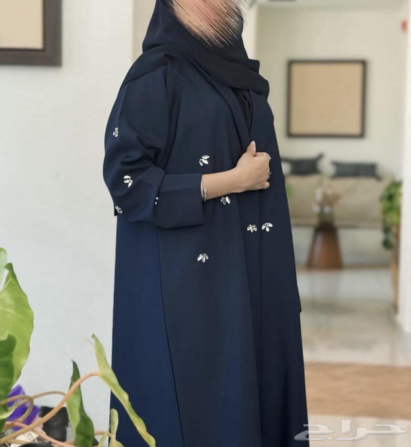 عباية من قماش السيراميك -لون كحلي- مقاس 5063186492686211111